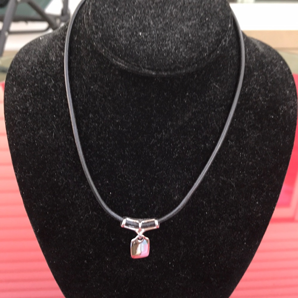 Lia Sophia black and silver necklace